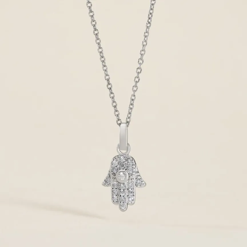 Pendentif Amelot Argent Blanc Oxyde De Zirconium-Histoire d'Or Clearance