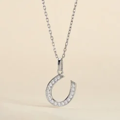 Pendentif Amelot Argent Blanc Oxyde De Zirconium-Histoire d'Or