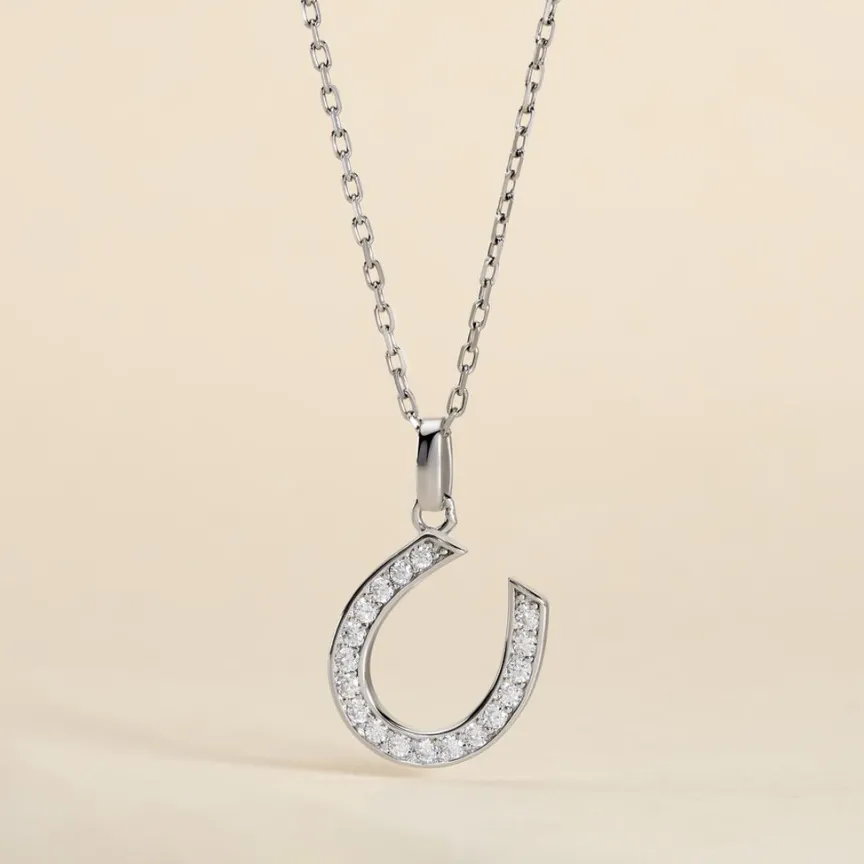 Pendentif Amelot Argent Blanc Oxyde De Zirconium-Histoire d'Or