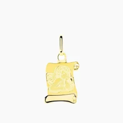 Histoire d'Or Pendentif Ange Parchemin Or Jaune