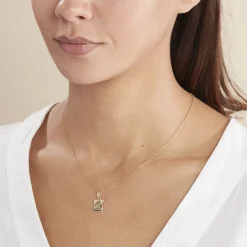 Histoire d'Or Pendentif Ange Parchemin Or Jaune