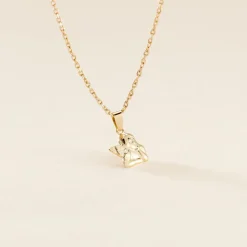 Histoire d'Or Pendentif Ange Penseur Or Jaune