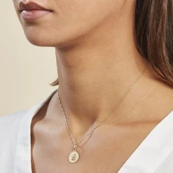 Pendentif Ange Rond Cisele-Histoire d'Or Sale