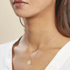 Pendentif Ange Rond Cisele-Histoire d'Or Outlet