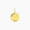 Pendentif Ange Rond Effet Diamante Or Jaune-Histoire d'Or Outlet
