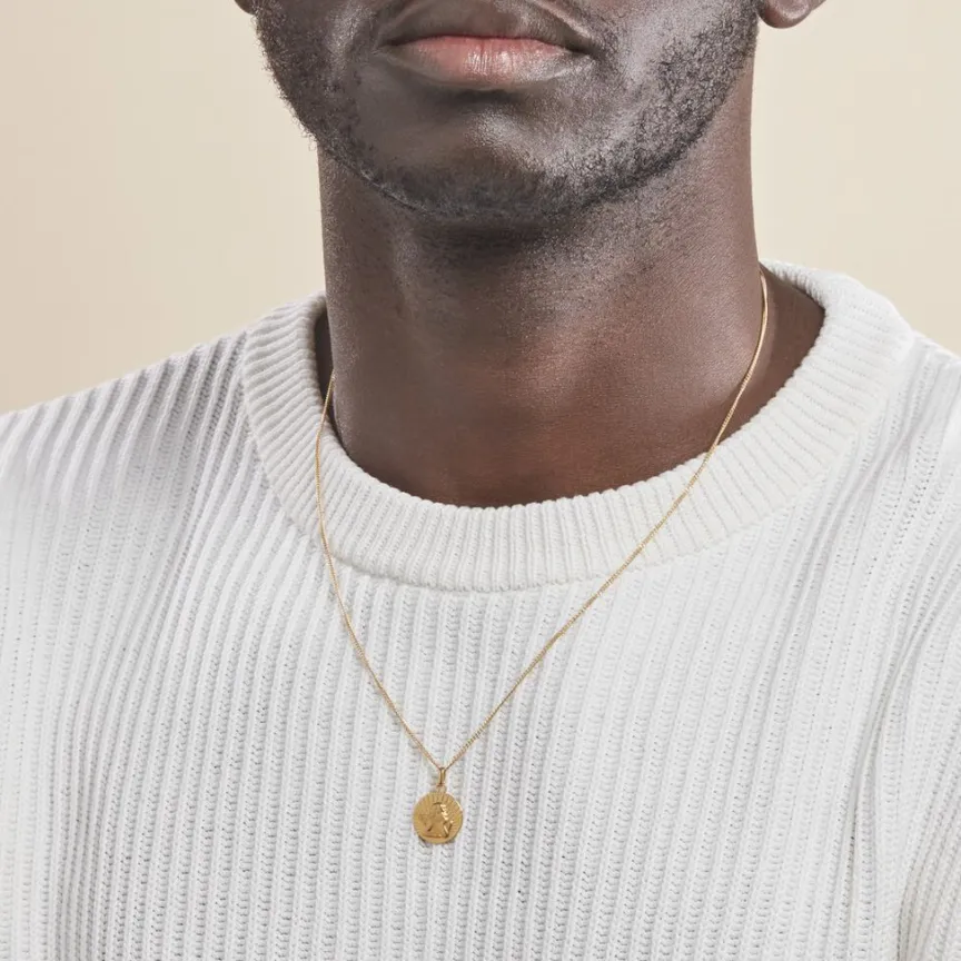 Pendentif Ange Rond Effet Diamante Or Jaune-Histoire d'Or Outlet