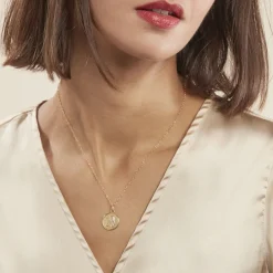 Pendentif Ange Rond Mat Or Jaune-Histoire d'Or Sale