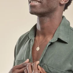 Histoire d'Or Pendentif Ange Rond Or Jaune