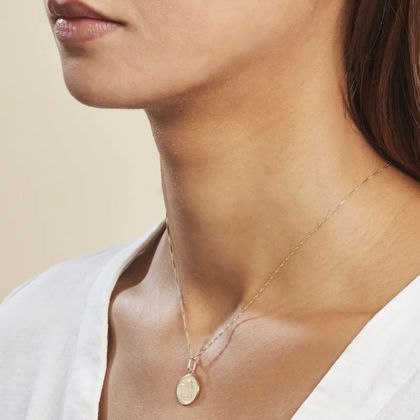 Pendentif Ange Rond Or Jaune-Histoire d'Or Online