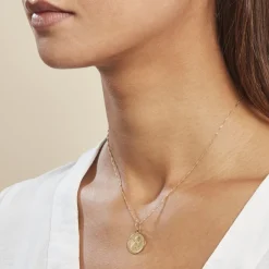 Histoire d'Or Pendentif Ange Rond Or Jaune