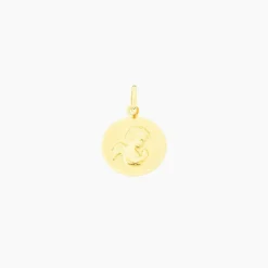 Histoire d'Or Pendentif Ange Rond Or Jaune