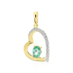 Pendentif Arduinna Or Jaune Emeraude-Histoire d'Or Hot