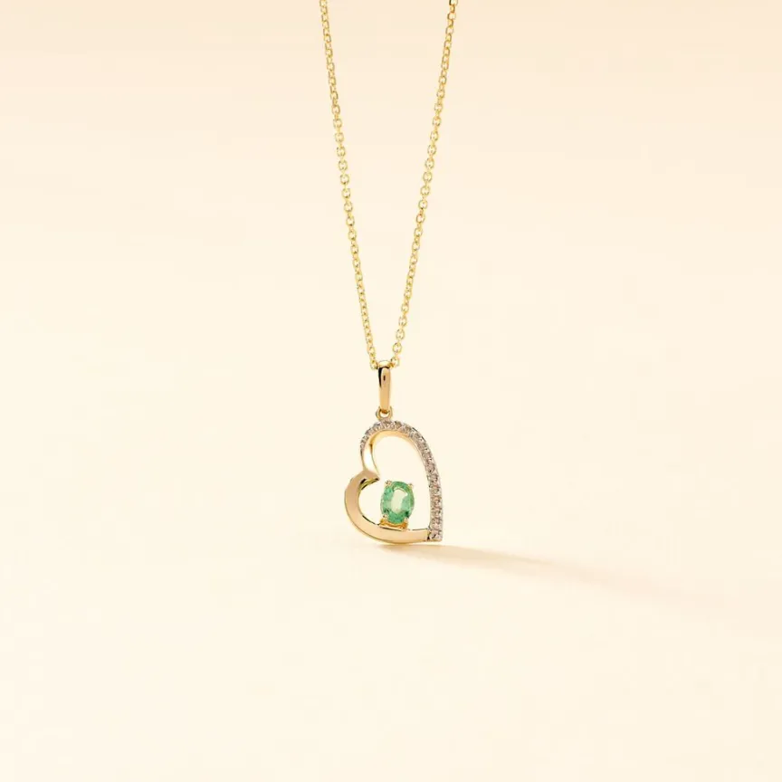 Pendentif Arduinna Or Jaune Emeraude-Histoire d'Or Hot