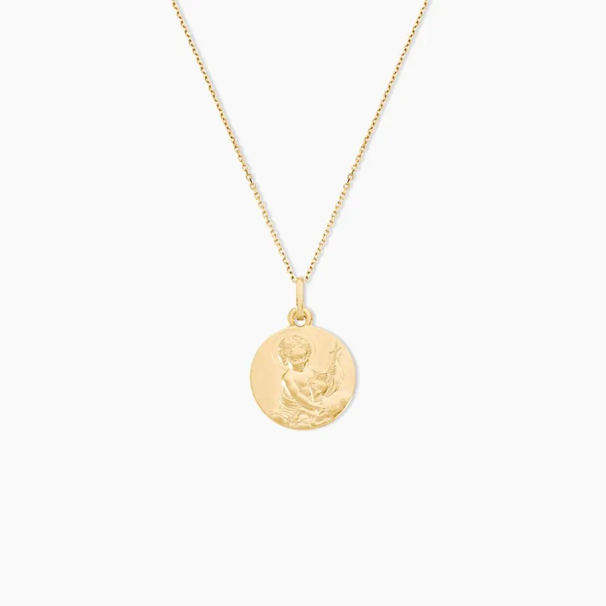 Pendentif Baptiste Or Jaune-Histoire d'Or Sale