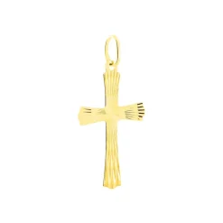 Pendentif Benny Croix Ciselee Or Jaune-Histoire d'Or Online