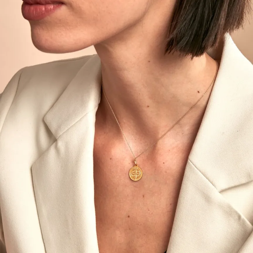 Pendentif Benoit Or Jaune-Histoire d'Or Sale