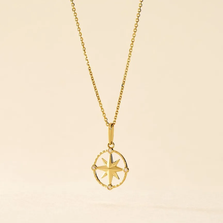 Pendentif Bethania Or Jaune Oxyde De Zirconium-Histoire d'Or