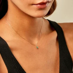 Pendentif Byrne Or Jaune Emeraude-Histoire d'Or Best