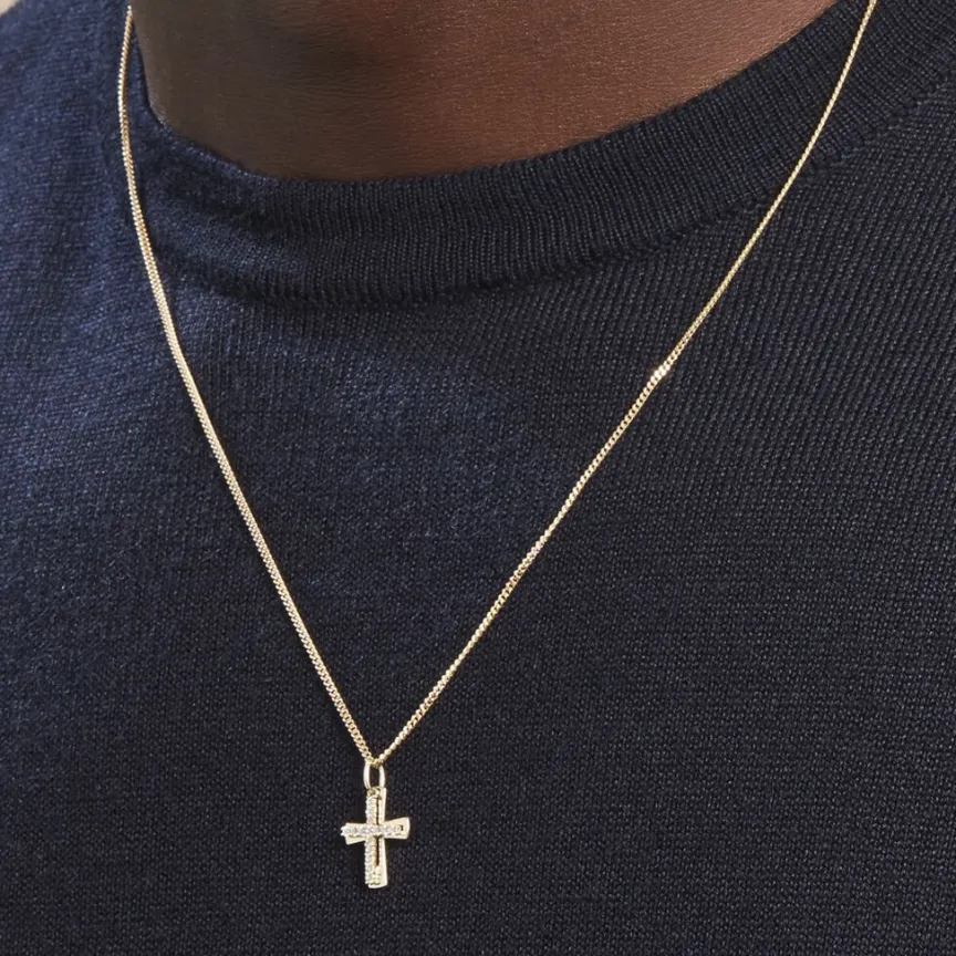 Pendentif Canice Croix Or Jaune Oxyde De Zirconium-Histoire d'Or Clearance