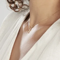 Pendentif Canice Croix Or Jaune Oxyde De Zirconium-Histoire d'Or Hot