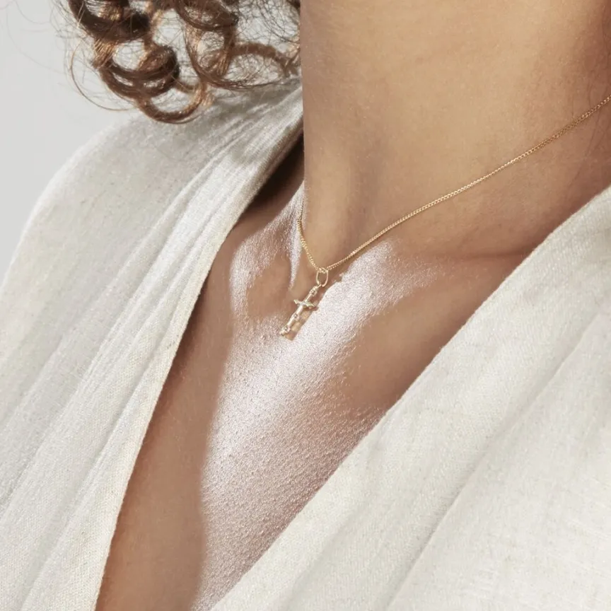 Pendentif Canice Croix Or Jaune Oxyde De Zirconium-Histoire d'Or Hot