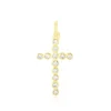 Pendentif Canice Croix Or Jaune Oxyde De Zirconium-Histoire d'Or