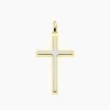 Histoire d'Or Pendentif Casey Croix Or Bicolore