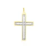 Histoire d'Or Pendentif Casey Croix Or Bicolore