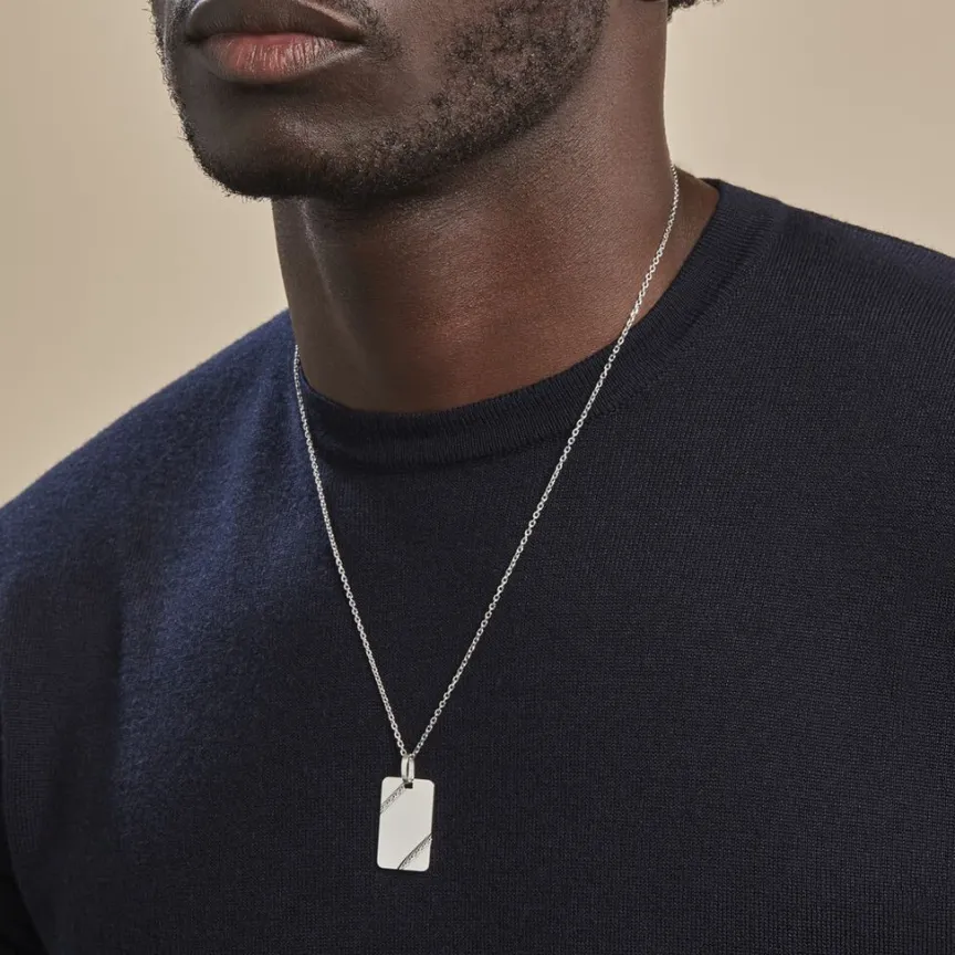 Pendentif Ceren Argent Blanc-Histoire d'Or Hot