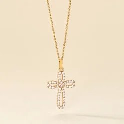 Histoire d'Or Pendentif Chastity Or Jaune Oxyde De Zirconium