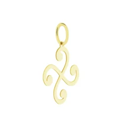 Histoire d'Or Pendentif Cobeia Croix Basque Or Jaune