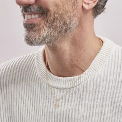 Histoire d'Or Pendentif Cobeia Croix Basque Or Jaune