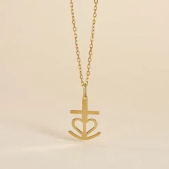 Histoire d'Or Pendentif Cobeia Croix De Camargue Or Jaune