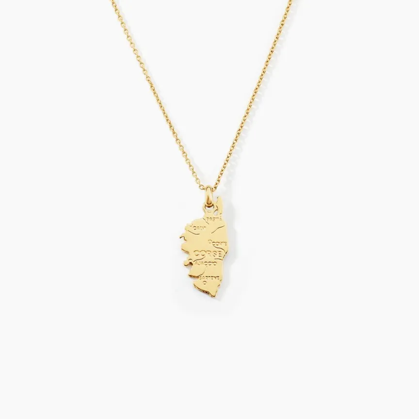 Pendentif Corsica Plaque Or Jaune-Histoire d'Or Outlet
