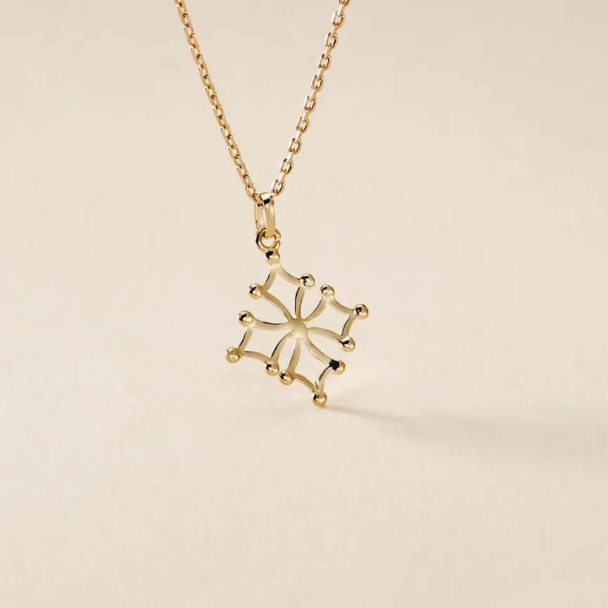 Pendentif Dajo Croix Occitane Or Jaune-Histoire d'Or Discount