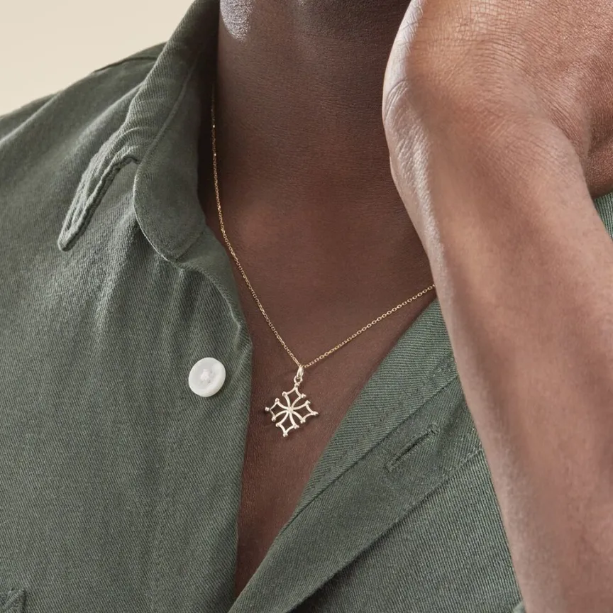 Pendentif Dajo Croix Occitane Or Jaune-Histoire d'Or Discount