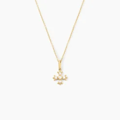 Pendentif Dajo Or Jaune Oxyde De Zirconium-Histoire d'Or New