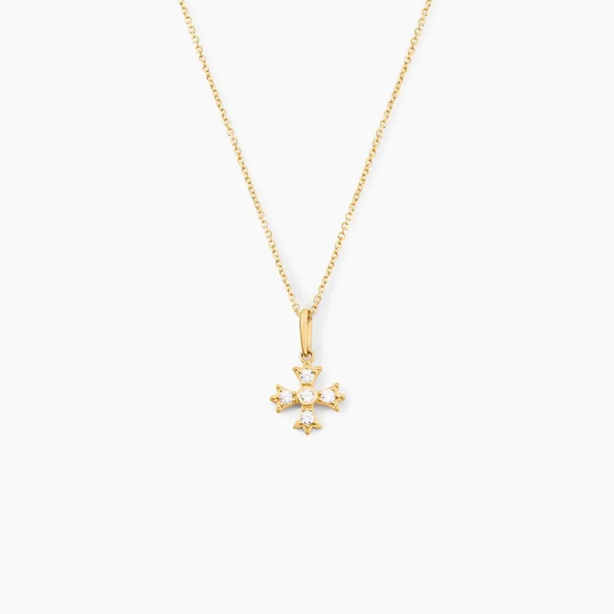 Pendentif Dajo Or Jaune Oxyde De Zirconium-Histoire d'Or New