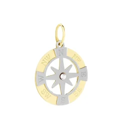 Histoire d'Or Pendentif Demyan Or Bicolore Oxyde De Zirconium