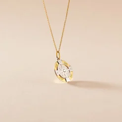 Histoire d'Or Pendentif Demyan Or Bicolore Oxyde De Zirconium