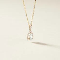 Histoire d'Or Pendentif Desiderius Or Jaune Topaze Oxydes De Zirconium