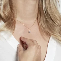 Histoire d'Or Pendentif Desiderius Or Jaune Topaze Oxydes De Zirconium