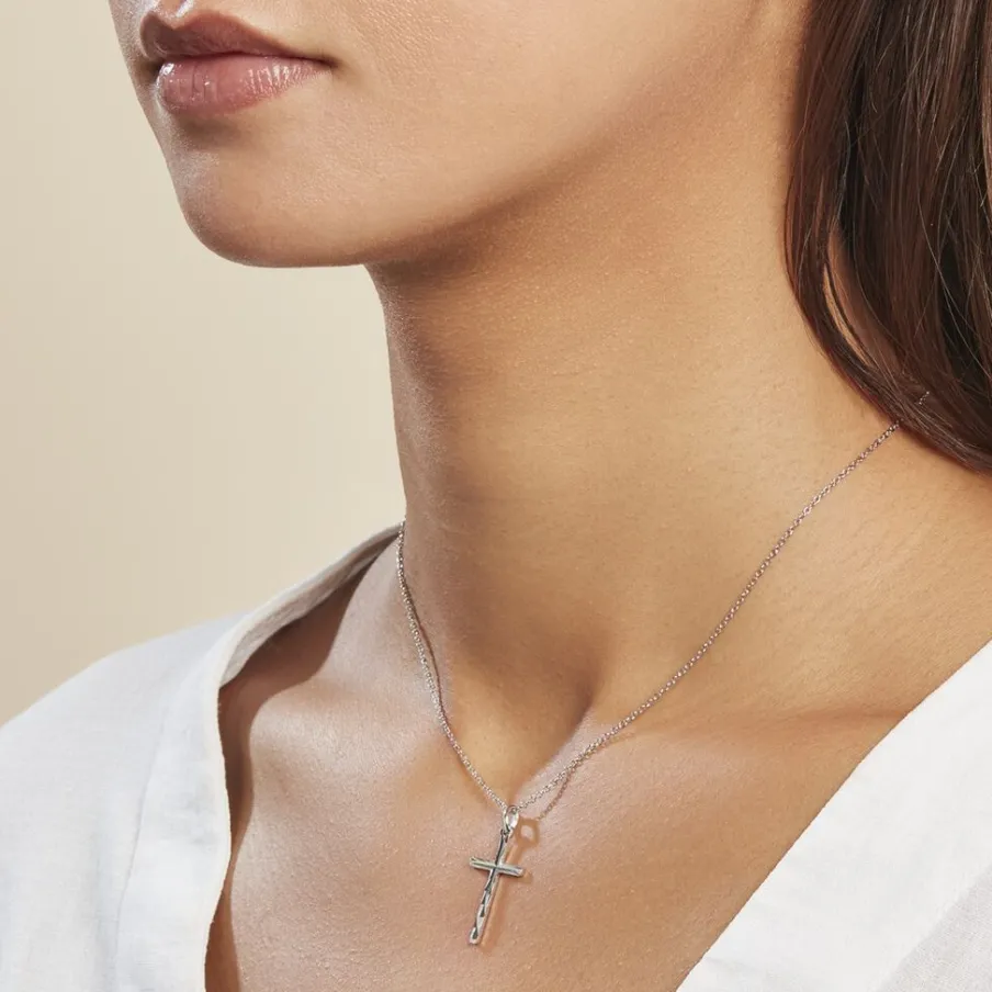 Histoire d'Or Pendentif Desilia Ciselée Argent Blanc