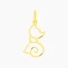 Histoire d'Or Pendentif Egee Chat Or Jaune