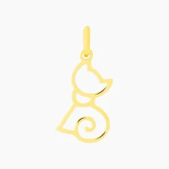 Histoire d'Or Pendentif Egee Chat Or Jaune