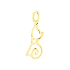 Histoire d'Or Pendentif Egee Chat Or Jaune