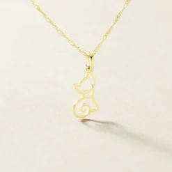 Histoire d'Or Pendentif Egee Chat Or Jaune