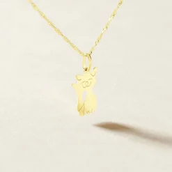 Pendentif Egee Chat Or Jaune-Histoire d'Or Online