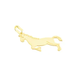 Histoire d'Or Pendentif Egide Cheval Or Jaune