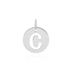 Pendentif Elio C Argent Blanc-Histoire d'Or New